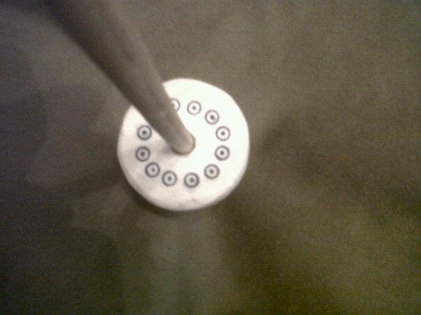 Antler spindle: top view