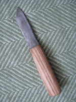 Ash handled knife