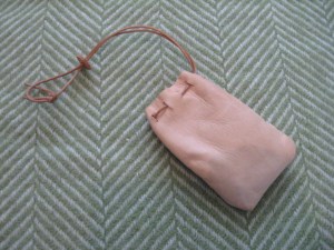 Small leather pouch